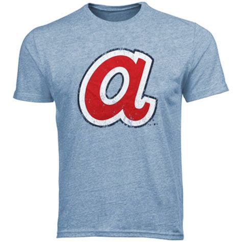 Majestic Threads Atlanta Braves 1972-1980 Cooperstown Logo Tri-Blend T ...