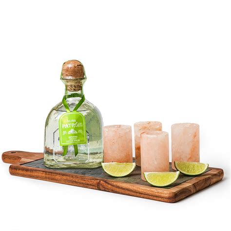 Patron Silver 750ml Tequila Gift Set