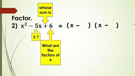 What Is Factoring Quadratic Trinomials