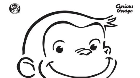 Curious George Face Pumpkin Carving Stencil |… | PBS KIDS for Parents