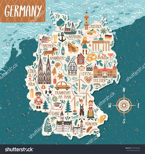 5,300 Map of germany vintage Images, Stock Photos & Vectors | Shutterstock