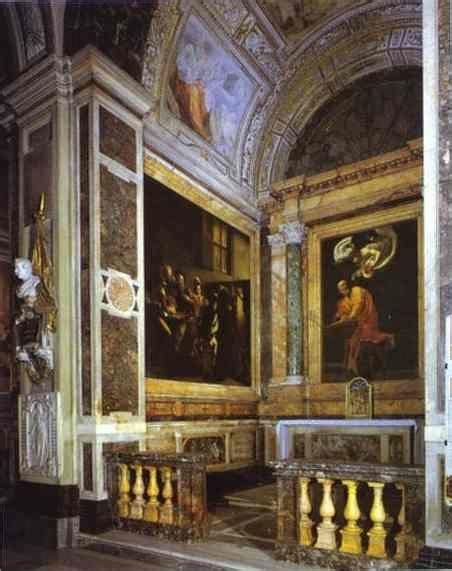 . Interior of Contarelli Chapel. San Luigi dei Francesi, Rome, Italy.