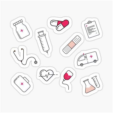 cute nurse gift ideas elements by imaginepro12 | Medical stickers ...