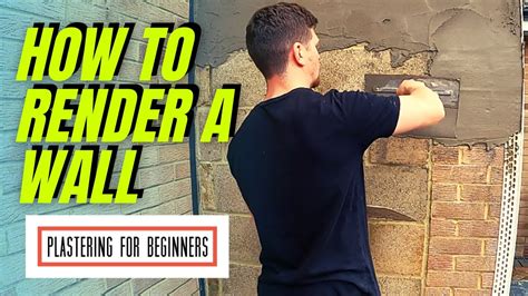 How To Render A Wall | COMPLETE BEGINNERS GUIDE...FULL PROCESS! - YouTube