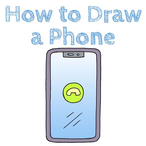 How to Draw a Phone - Draw for Kids