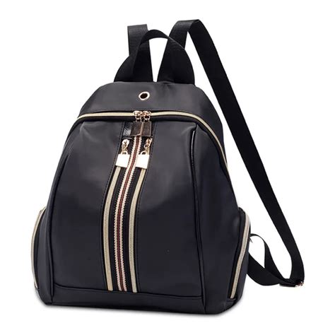 Shoulder Bag Black Color Backpack for Teenage Girls-in Backpacks from Luggage & Bags on ...