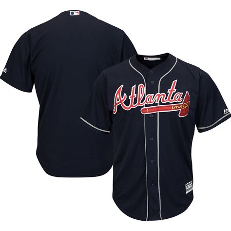 Atlanta Braves Majestic Big & Tall Alternate Cool Base Replica Team Jersey - Navy