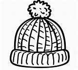 Coloriage Bonnet Avec Écharpe DHiver  Télécharger Et Imprimer Gratuit sketch template