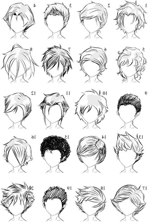 Pin by Tankbuster64 on Drawing/Tips | Boy hair drawing, Hair sketch, Anime drawings tutorials