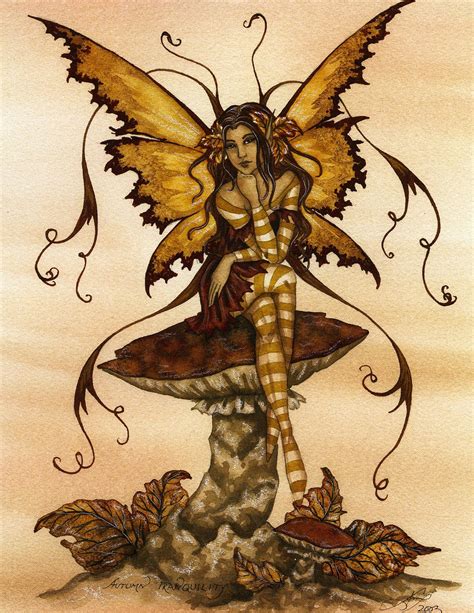 Four Seasons Autumn Tranquility. Amy Brown. | Amy brown, Amy brown fairies, Fairy art