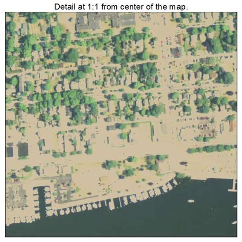 Aerial Photography Map of Frankfort, MI Michigan