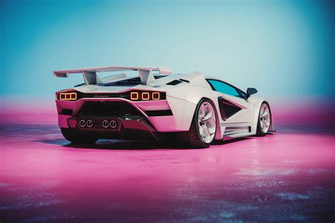 Lamborghini Countach 2022 - Re-Redesign / CGI on Behance