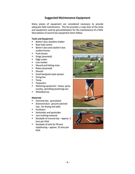 USA Baseball - Field Maintenance Guide - Page 4-5 - Created with ...