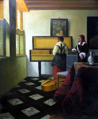 The Music Lesson,Johannes (Jan) Vermeer