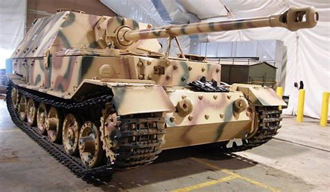 Surviving Panzerjager Tiger (p) Elefant 88mm Tank Destroyer SPG Tank ...