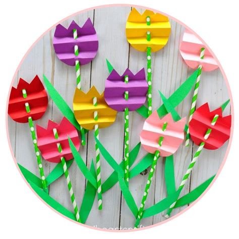 Blumen mit papierstrohhalmen basteln | Spring flower crafts, Flower crafts kids, Spring crafts