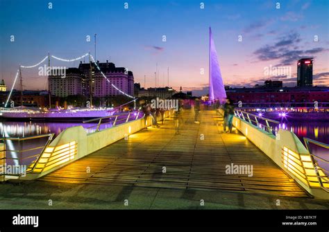 Woman Bridge (Puente de la Mujer). Puerto Madero, Buenos Aires ...