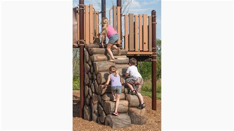 Log Stack Climber - Natural Play - Landscape Structures