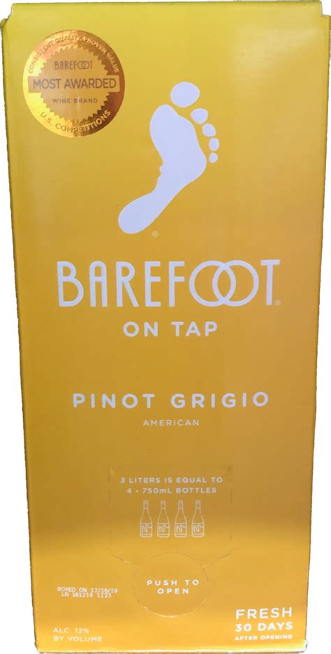 Barefoot 3.0L Pinot Grigio – Total Wine & Liquors