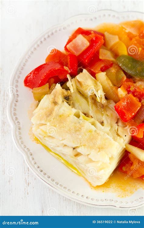 Boiled fish stock photo. Image of olive, pepper, dinner - 36519022