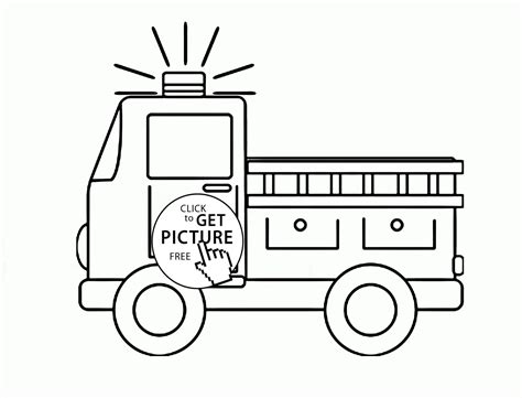 Fire Truck Marshall Paw Patrol Coloring Page - Thekidsworksheet