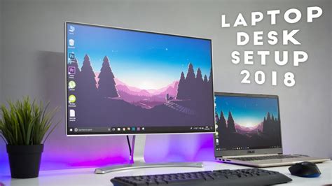 The Perfect Minimalist Laptop Desk Setup ! (2018) - YouTube