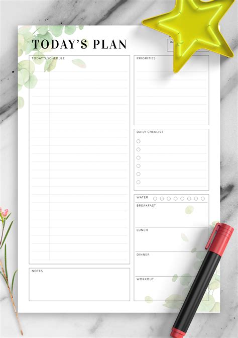 Daily Checklist Printable