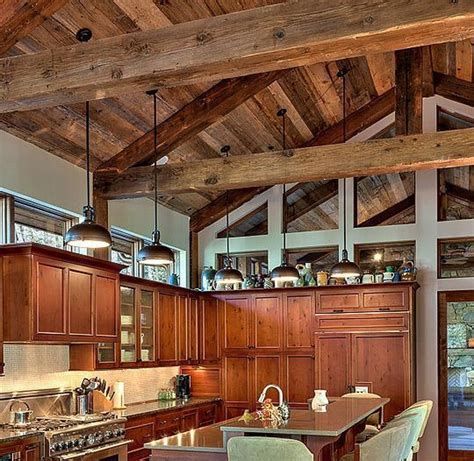 Awesome Rustic Wooden Ceiling Design Ideas - Home Decoration Ideas