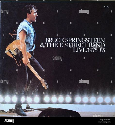 Bruce Springsteen & The E Street Band - Live 1975-85 - Vintage vinyl album cover Stock Photo - Alamy