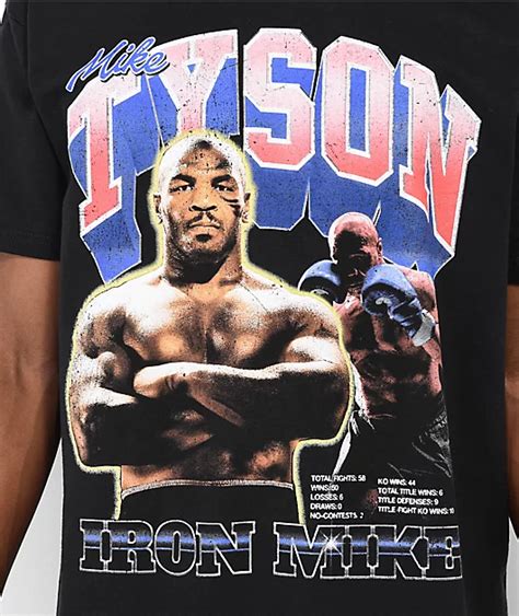 Mike Tyson Iron Mike Collage Black T-Shirt