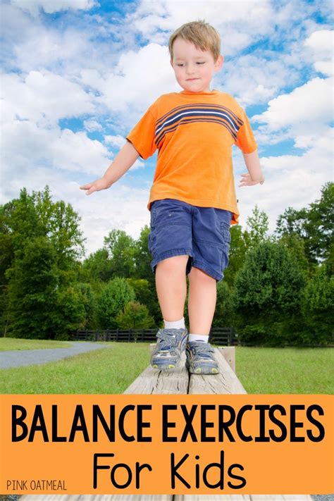 Balance Exercises For Kids - Intevention Ideas - Pink Oatmeal