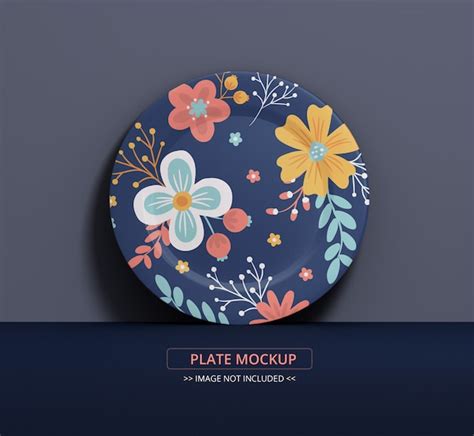 Premium PSD | Dish plate mockup for texture art and simulation display ...