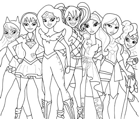 Coloriage DC Superhero Girls - Coloriages à imprimer