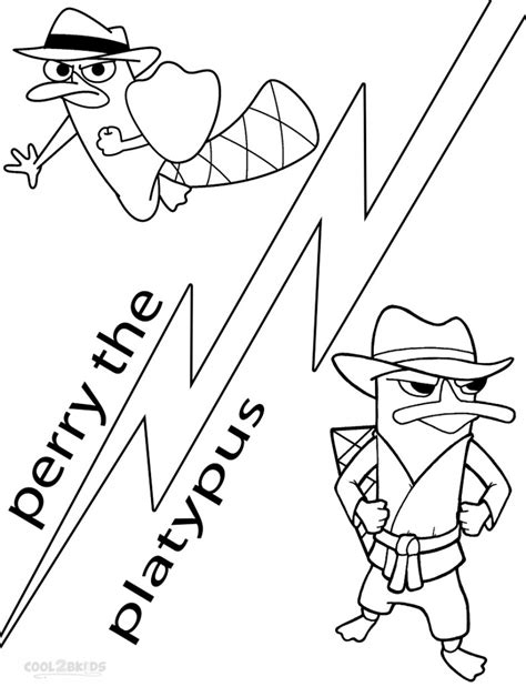 Printable Perry the Platypus Coloring Pages For Kids