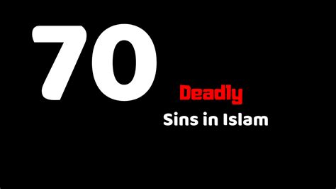 70 Major sins in Islam every Muslim must avoid » Seekers Elite