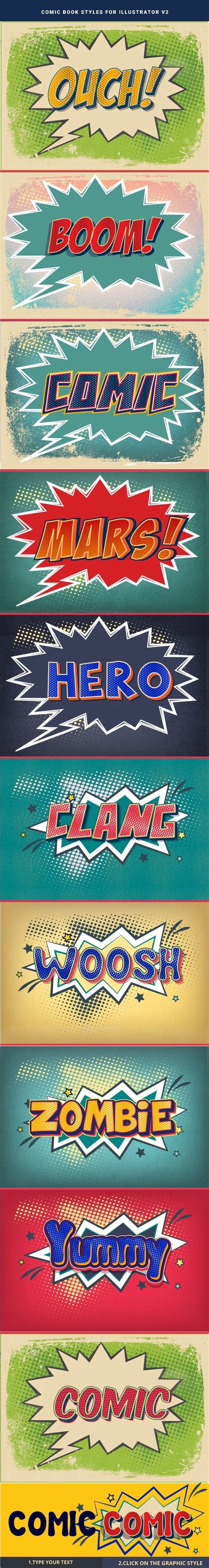 Comic Book Text Effects | Comic books, Comic book style, Book cover template