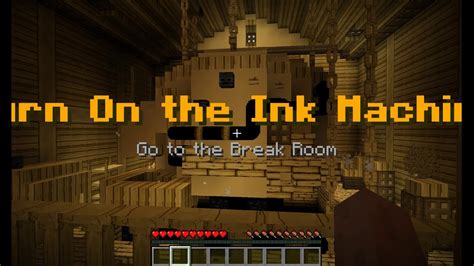 Minecraft Bendy and the ink machine chapter 1 map - YouTube