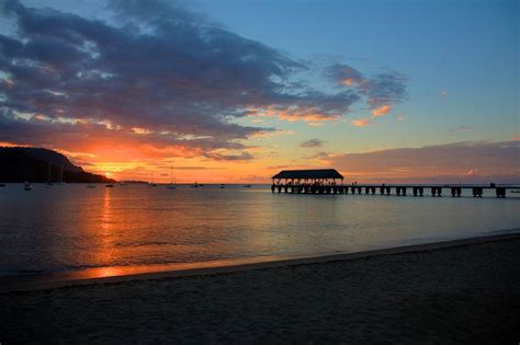 Hanalei Beach Park Sunset