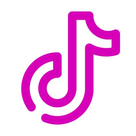 Pink Tiktok logo (png icon)