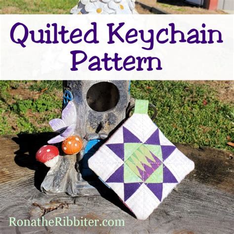 Quilted Keychain Pocket Pattern | Rona the Ribbiter