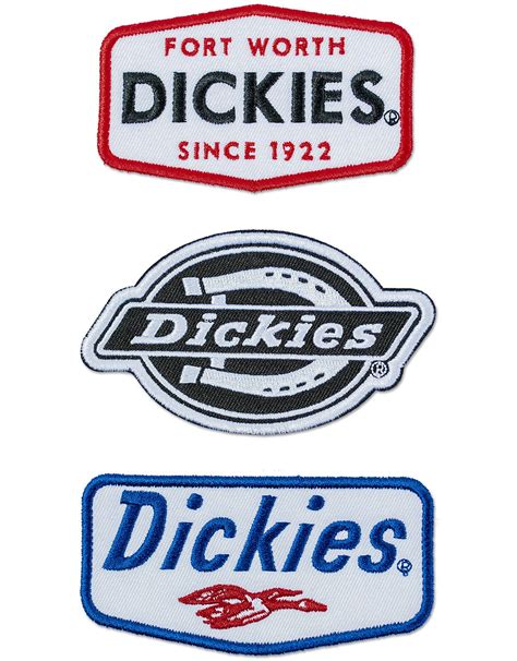 Dickies Logo Iron-on Patches, 3-Pack Assorted Colors | Accessories ...