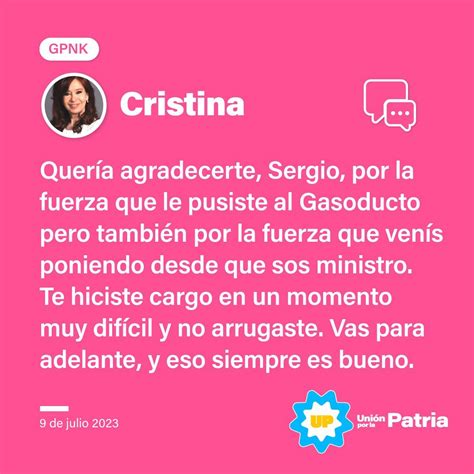 Unión por la Patria 🇦🇷 on Twitter: "• @CFKArgentina 🇦🇷 #GasoductoNéstorKirchner https://t.co ...