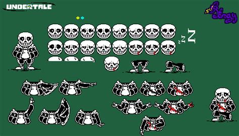 [Undertale] Sans sprite sheet by P0ngy on DeviantArt