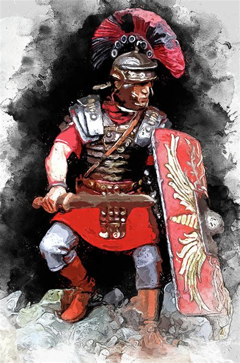 Portrait of a Roman Legionary - 18 Painting by AM FineArtPrints ...