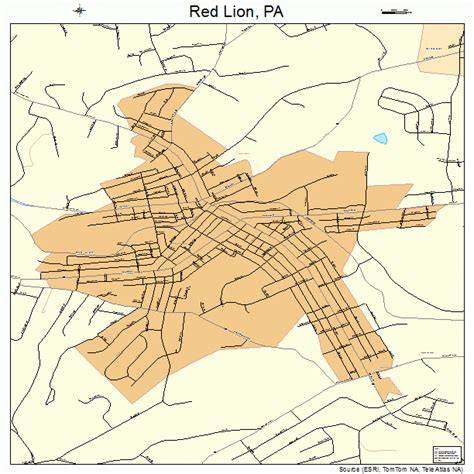 Red Lion Pennsylvania Street Map 4263840