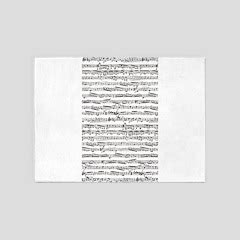 Music notes 3'x5' Area Rug by Inspirationz Store - CafePress