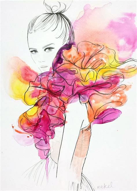 5 Must-Follow Fashion Illustrators on Instagram | Fashion illustration watercolor, Fashion art ...