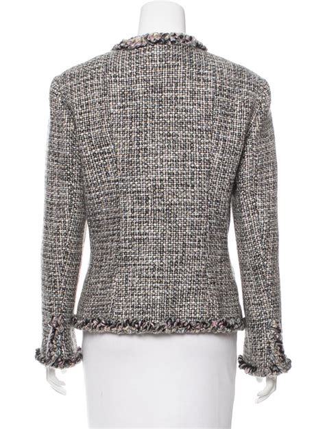 Chanel Tweed Bouclé-Trimmed Jacket - Clothing - CHA174558 | The RealReal