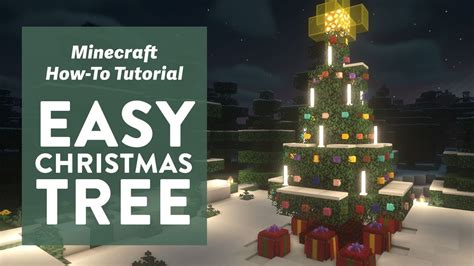 Easy Minecraft Christmas Tree Tutorial (No Mods) - YouTube