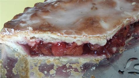 Iced Cherry Pie with a Cornmeal Crust